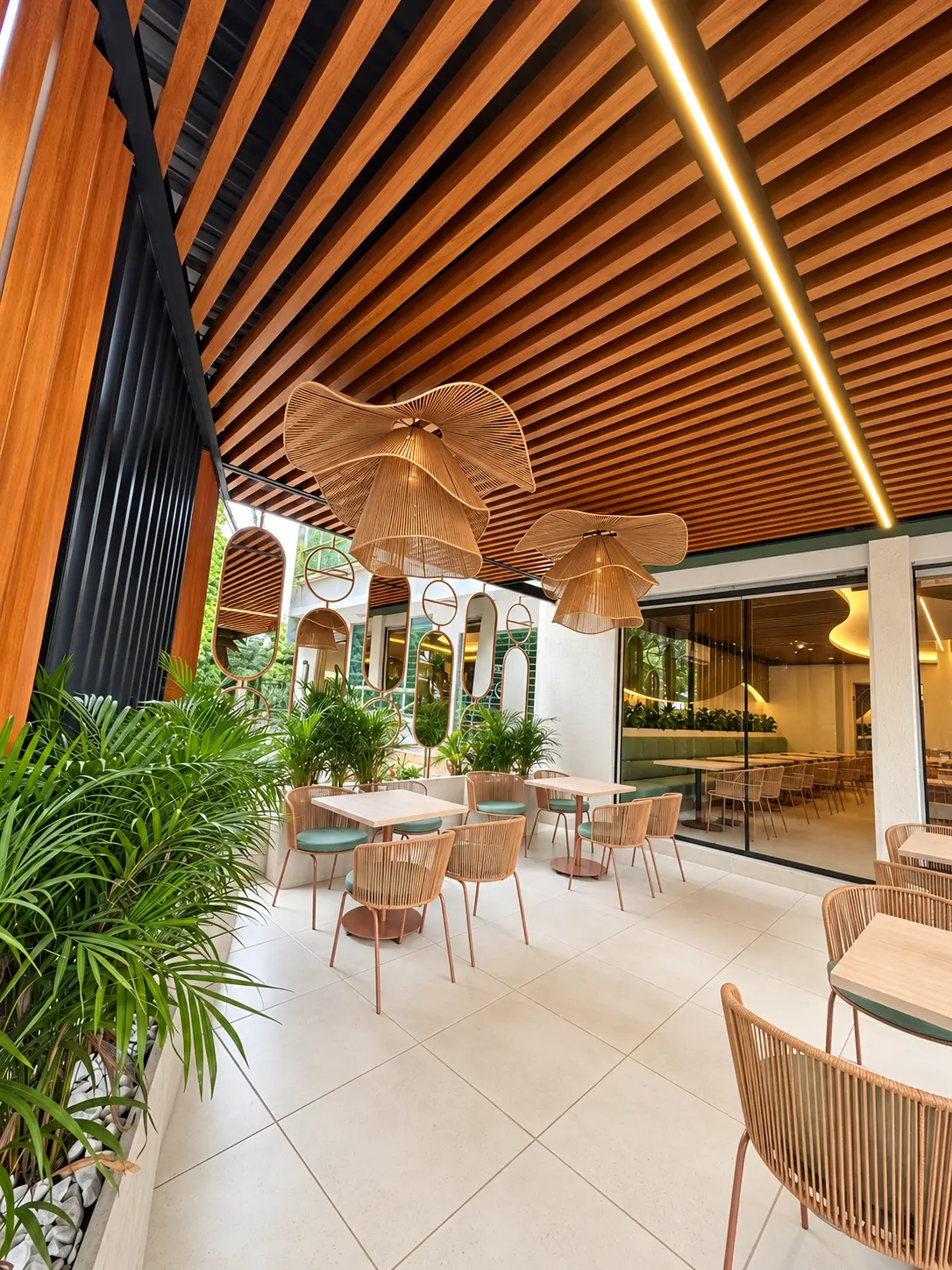 Zona exterior de la nueva sede de Tropicool